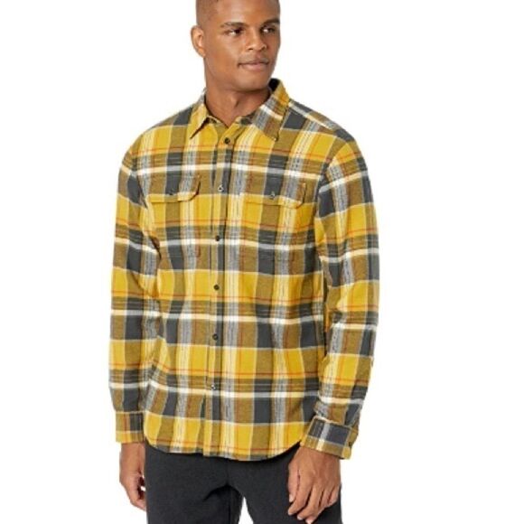 The North Face Men's Arroyo Flannel Shirt - Mineral Gold XXLarge Half - Picture 1 of 11